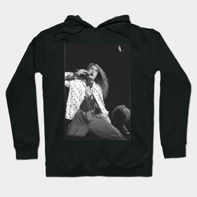 Mike Patton Faith No More BW Photograph Hoodie by Concert Photos